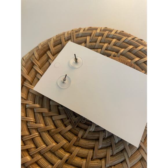 NWT Triangle Tassel Earrings Copper Tan Dangle Geo Boho Bohemian Western Beaded - Picture 5 of 6